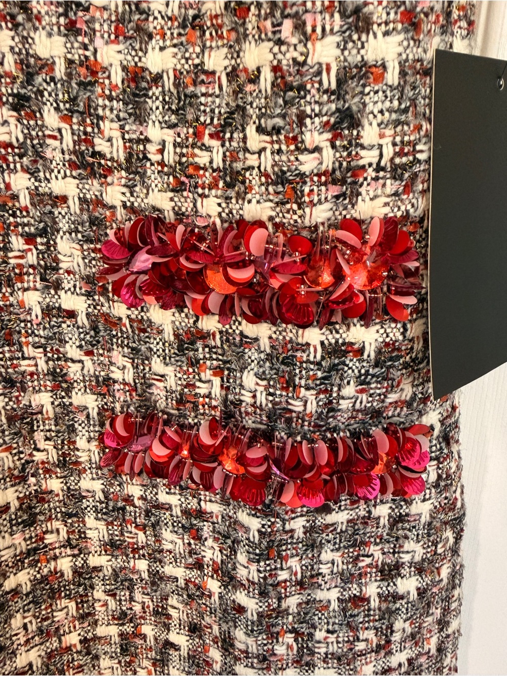 NWT TuckerNuck Winterberry Sequin Tweed Jackie Dress - Picture 4 of 5